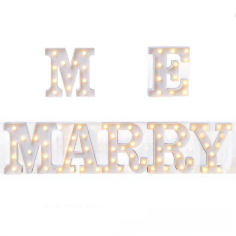 LED Alphabet Lights - 26 Letters for Birthdays, Parties & Proposals