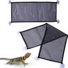 Bearded Dragon Hammock Firm Suction Cup Reptile Hammock Lounger Small Pet Reptile Hanging Mesh Bed Cage Supplies