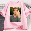 Dexter Middle Finger TShirt Funny Dexter Morgan T Shirt Unisex Women Casual Short Sleeve ONeck Tshirt Vintage Clothing Tee Tops