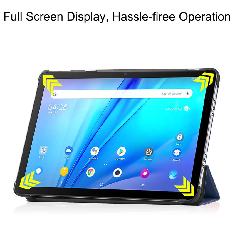 For TCL Tab 10s Smart Case 9080G 9081X 10.1 Inch Tablet Flip Stand Cover for Funda TCL NxtPaper 10s 9081X2 Hard PC Back Shell