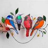 1pcColorful Bird Panel Pendant Wall Decor Hanging By The Window Birds Art Pendants Home Decoration Crafts Mother's Day Gifts