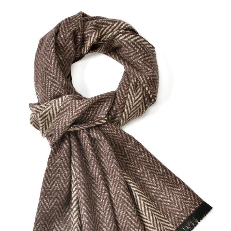 Herbst und Winter neu hochwertig verdickt warm vielseitiger Schal Imitatkashmir zweifarbig klein frisch Business Herrenschal