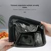 Disposable 4-Compartment Meal Box with High Lid