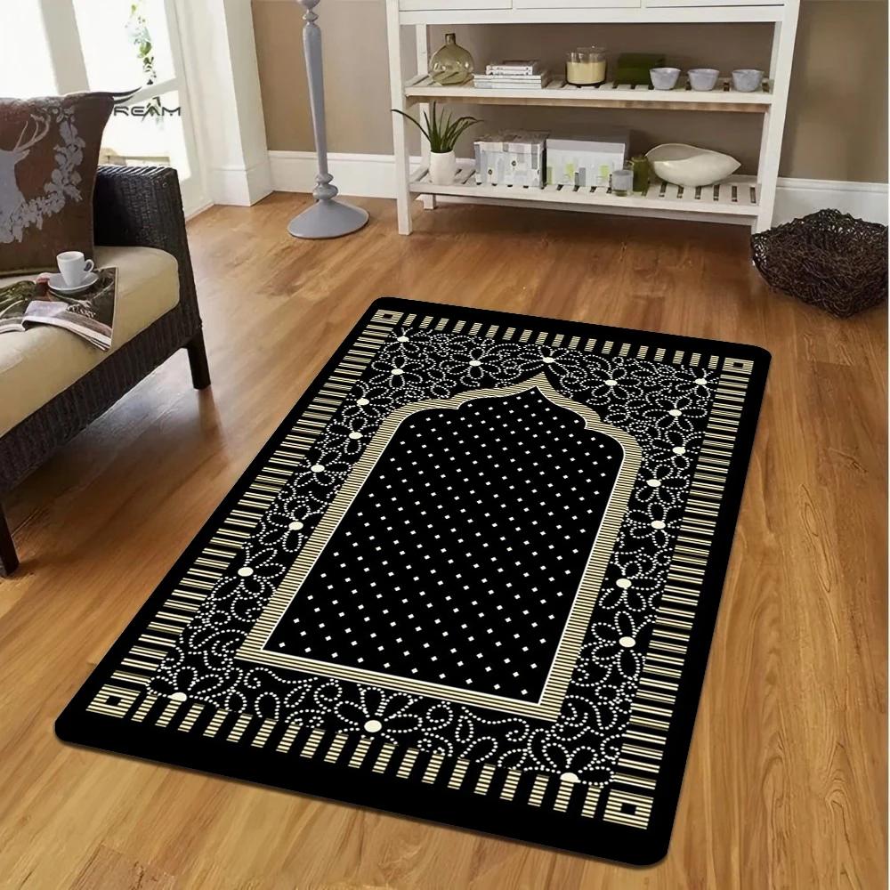 Muslim Prayer Mat  Living Room Sofa Accent Rug Bedroom Bedside Floor Mat NonSlip Coffee Table Decor Mat Washable Doormat Gifts