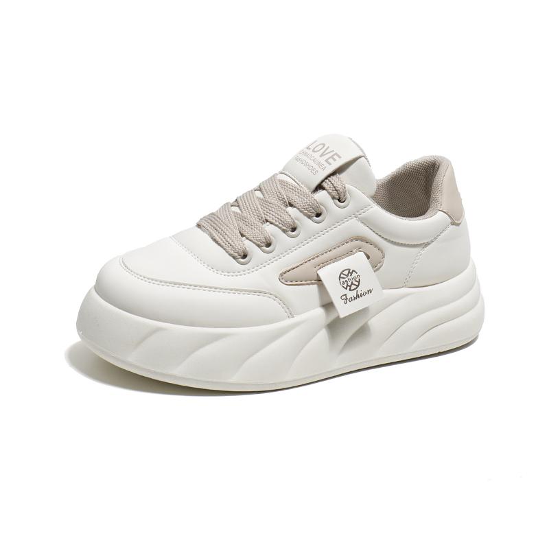 Woman Vulcanize Shoes Spring Casual Sports Thick Soled Trainers Women Fashion Lace-up Running Sneakers Footwear Athletic Shoe