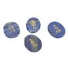 4Pcs Reiki Symbols Stones Smoother Surfaces Engraved Reiki Stones for Home Decoration Meditation