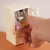 Miniature Dollhouse Refrigerator Model Realistic Mini Fridge Decor Accessories for Doll House Kids Toy Photo Prop
