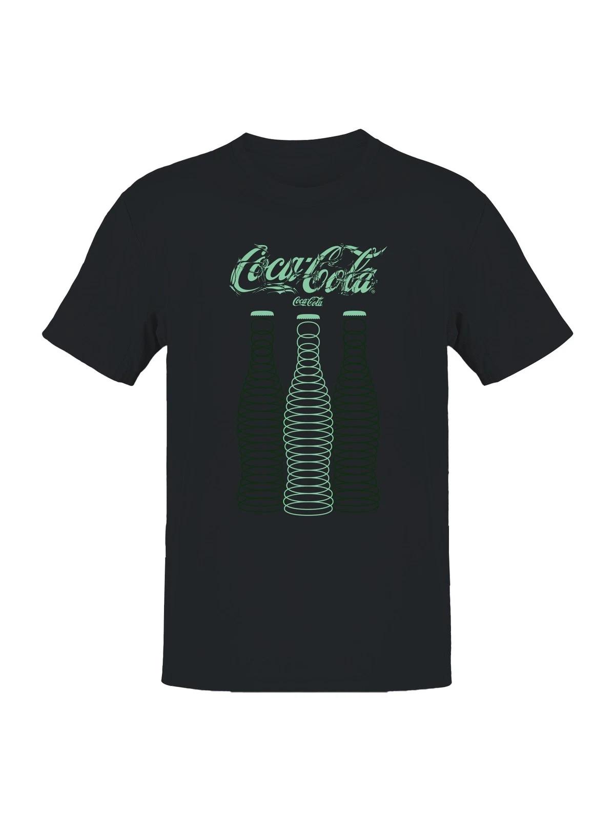 Officially Licensed Coca Cola Retro Coke Neon Bottles Men s T-shirt XL