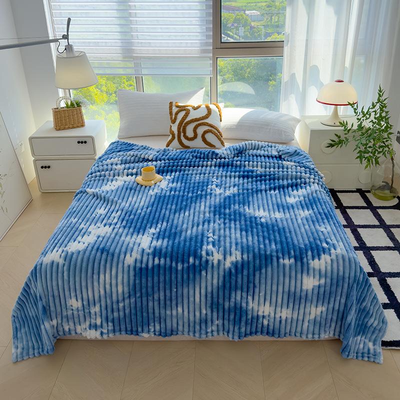 Marble Pattern Printed Falai Fluff Blanket Multifunctional Office Nap Cover Blanket Air Conditioning Blanket