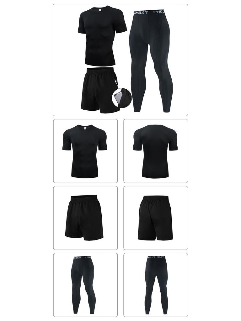 Men's Quick-Dry Summer Running Suit: Sportswear, Basketball Uniform, Shorts, Tights