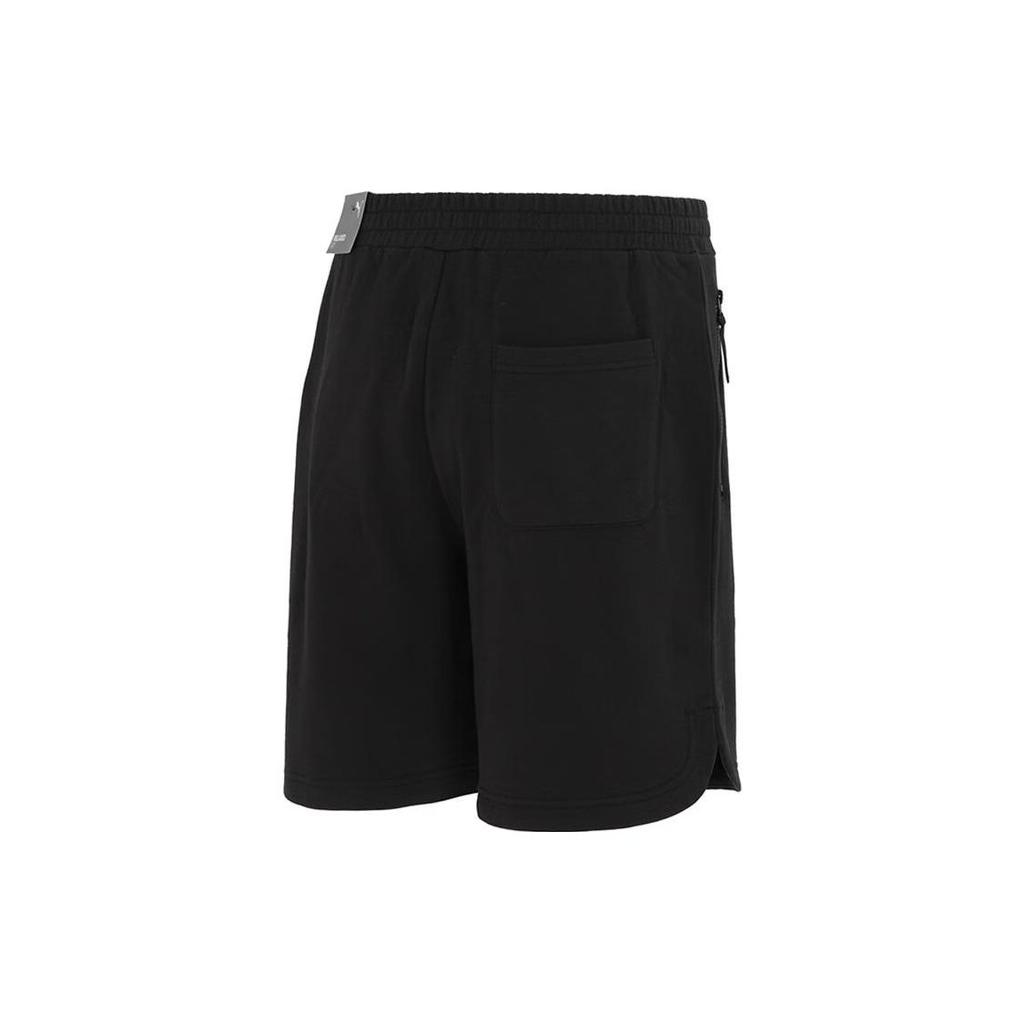 Puma Logo Print Casual Shorts Men Shorts Black 677521-01