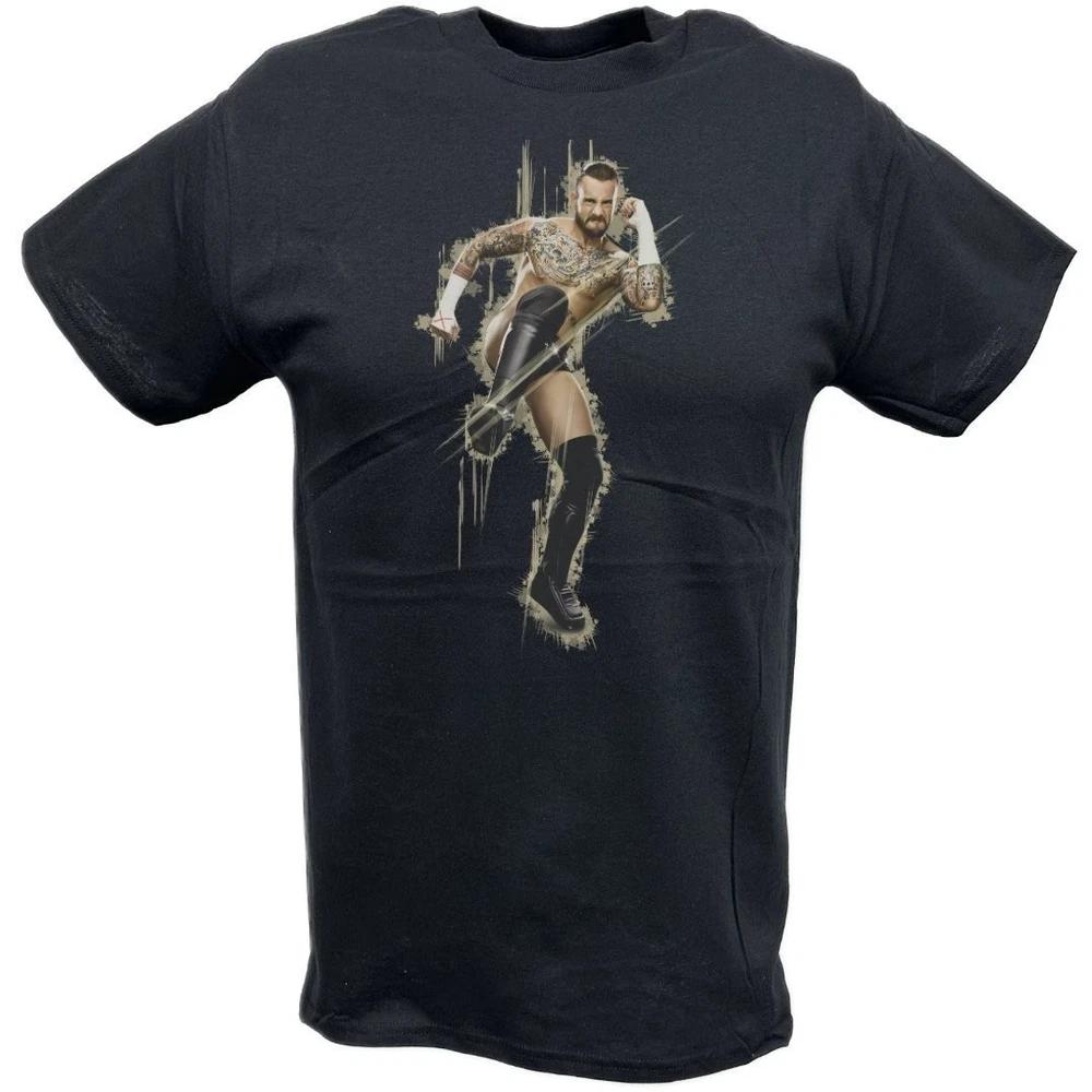 CM Punk Foot Stomp Black Tshirt S