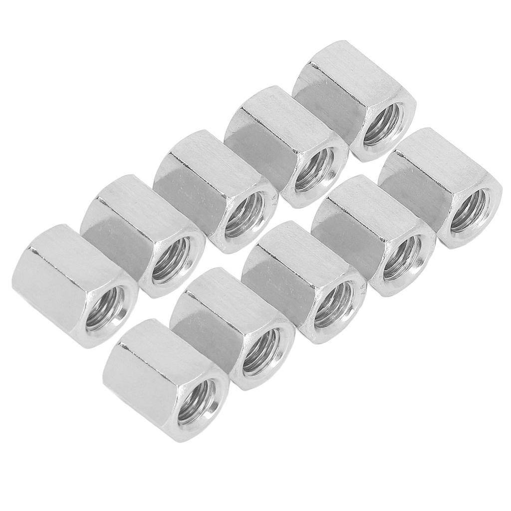 20 Pcs Hex Coupling Nut M8x1.25 12 L14mm Threaded Rod Connector 304 Stainless Steel Rod Coupling Nuts