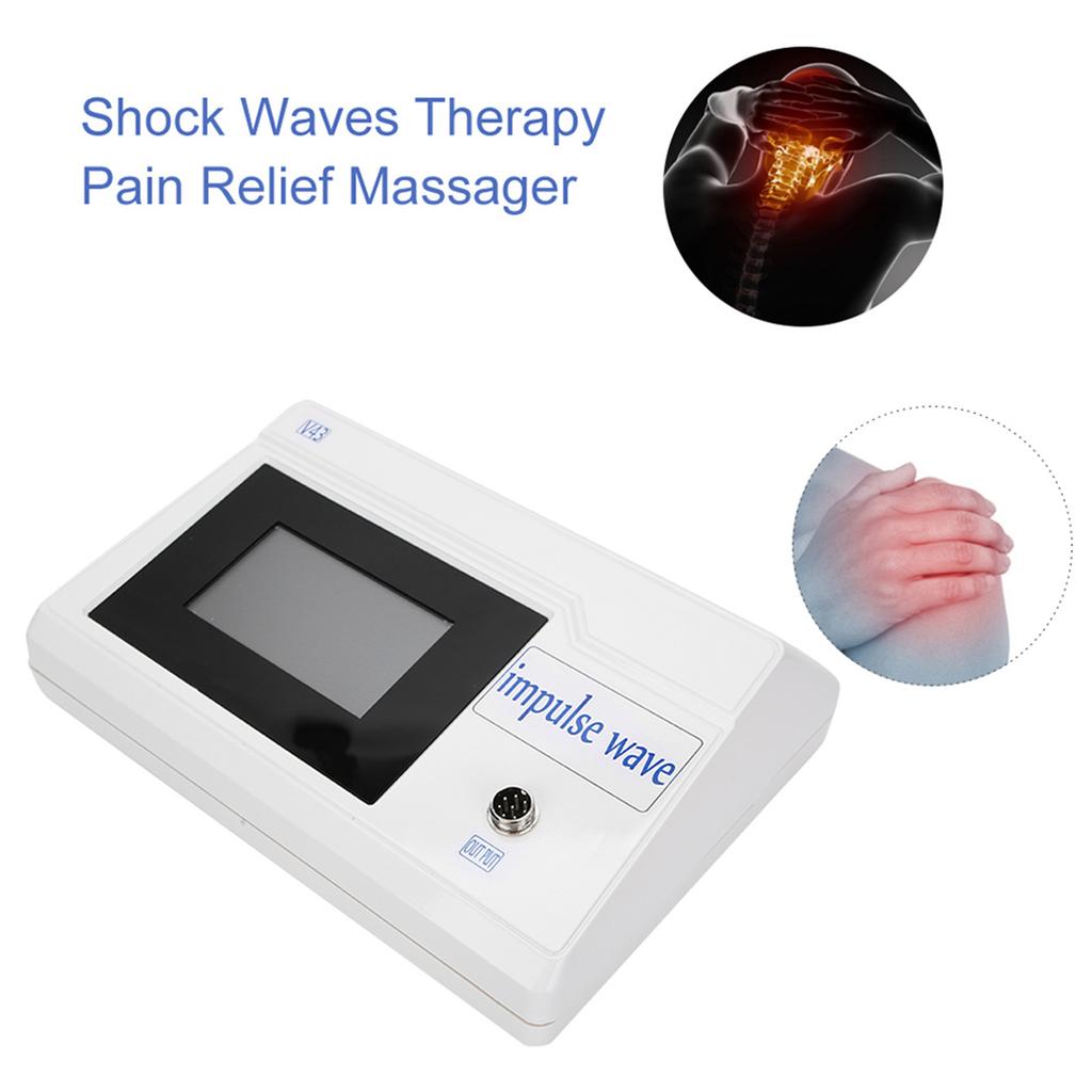 ED Extracorporeal Shock Waves Therapy Pain Relief Massager Physiotherapy InstrumentUK Plug 220V