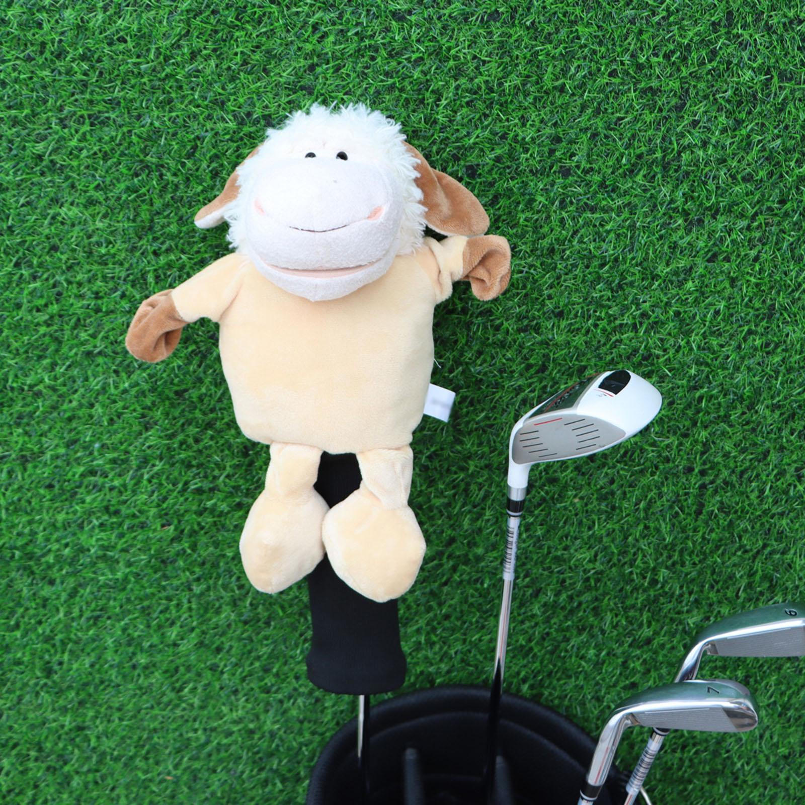 

Чехол для головы водителя гольф-клуба из дерева Чехол для головы клюшки в форме ягненка Защитный чехол для хранения вещей Подарок для транспортировки With feet
