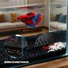 Shrimp Cave 2-Piece Fish Breeding Cave Shrimp Tunnel For Tank 180 Degree Viewing Stealth Habitat For Beginners Aquatic Pet
