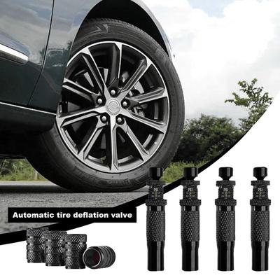 Sgonfiatore Automatico per Pneumatici Ottone Valvola di Sgonfiaggio Automatica Sgonfiagomme Portatile Veloce Multifunzionale Strumento per Abbassare la Pressione dell'Aria per Camper ATV