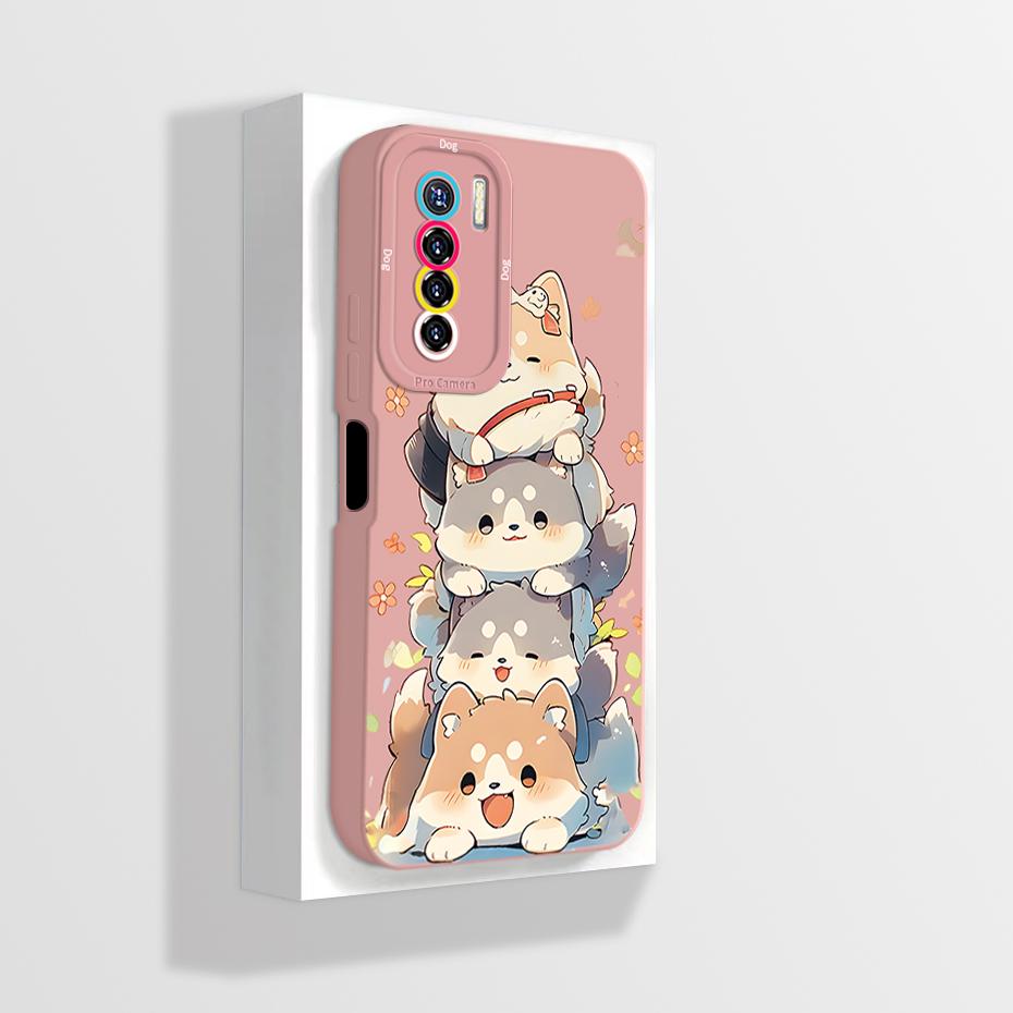 For Tecno Camon 17 Pro Phone Case Aesthetic Full Protection Liquid Silicone Funda for Tecno Camon 17P 17Pro Camon17 Back Cover
