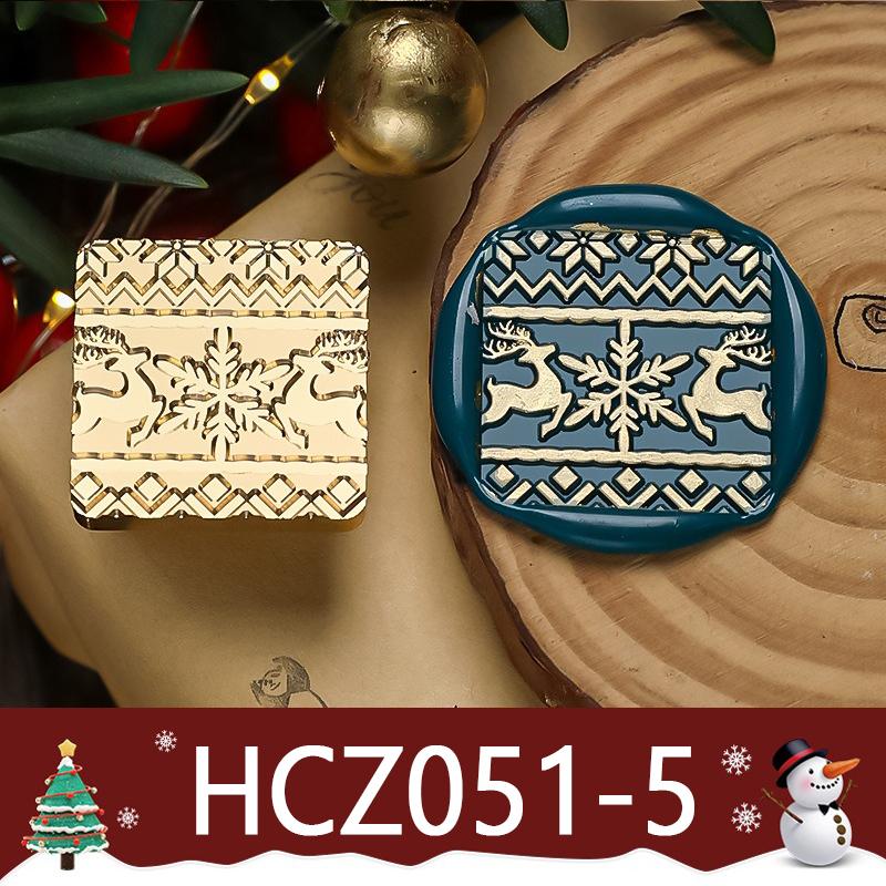 3D Relief Wachssiegel Weihnachtsserie Wachssiegelstempel Retro Weihnachtsmann Schneeflocke DIY Festival Geschenkverpackung Karten Scrapbooking