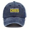 Yellow Embroidery 'I’M THAT LEGENDARY CHRIS EVERYONE IS TALKING ABOUT' –Personalized Casual Cap for Chris Fans Daily Trendy Wear