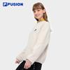 FILA FUSION Unisex Trendy Knit Pullover Sweatshirt