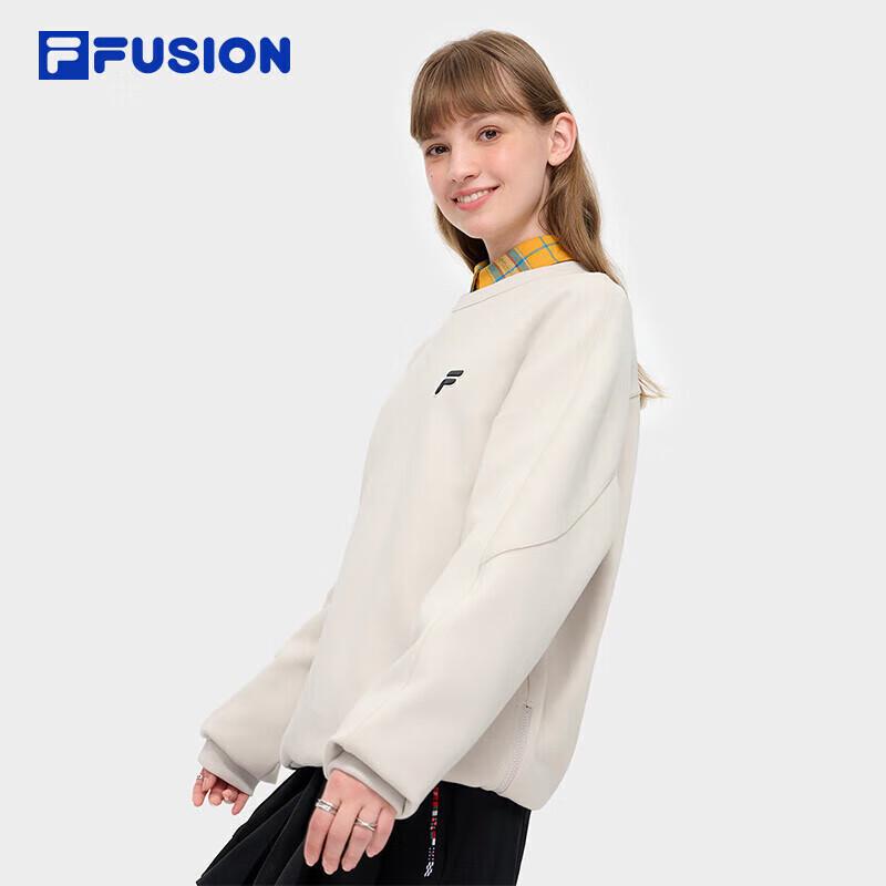 FILA FUSION Unisex Trendy Knit Pullover Sweatshirt