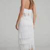 2022 One-Shoulder Two-Piece Tube Top and Tassel Long Skirt Set