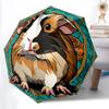 1pc Guinea Pig Print Automatic Opening and Closing Folding Umbrella with 8 Iron Ribs - Portable, Foldable for Travel Yy251124127