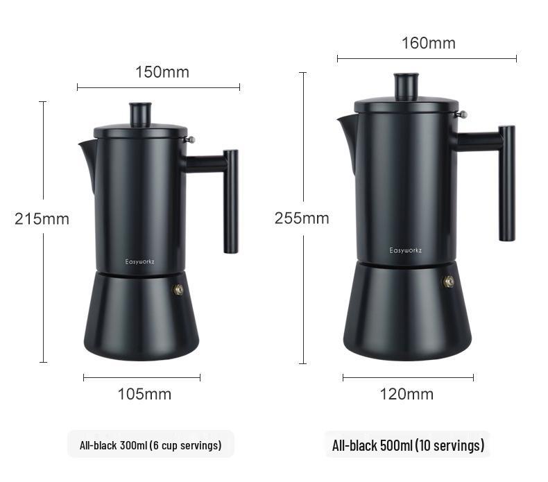 Moka in Acciaio Inossidabile Easyworkz per Piani Cottura a Induzione