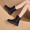 Women's Snow Boots Winter Solid Color Plush Female Snow Boots Zipper Thick Bottom Anti Slip Warm Cold Proof Cotton Shoes