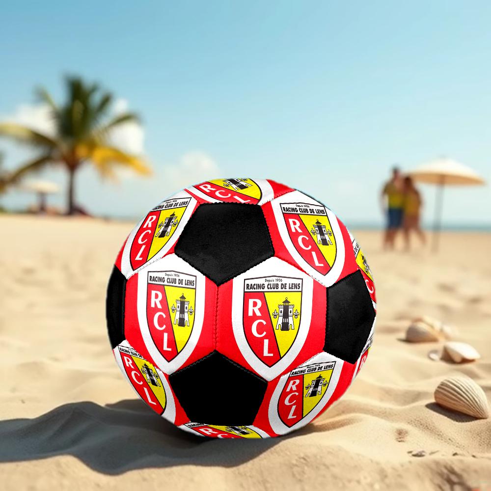 TAGLIA 5 Pallone da Calcio RC Colorato Per Tutte le Età Cucito a Macchina PVC Pronto per la Competizione Durevole Ad Alto Rimbalzo
