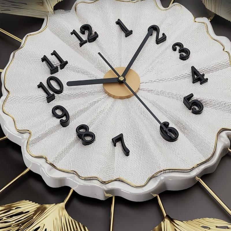 BEPAN Clock Creative Wall Clock Decoration Fashion Silent Light Luxury Home Free Punching Living Room Atmosphere Art