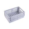 Storage Basket Collapsible Large Capacity Plastic Foldable Home Crate Box for Daily Used