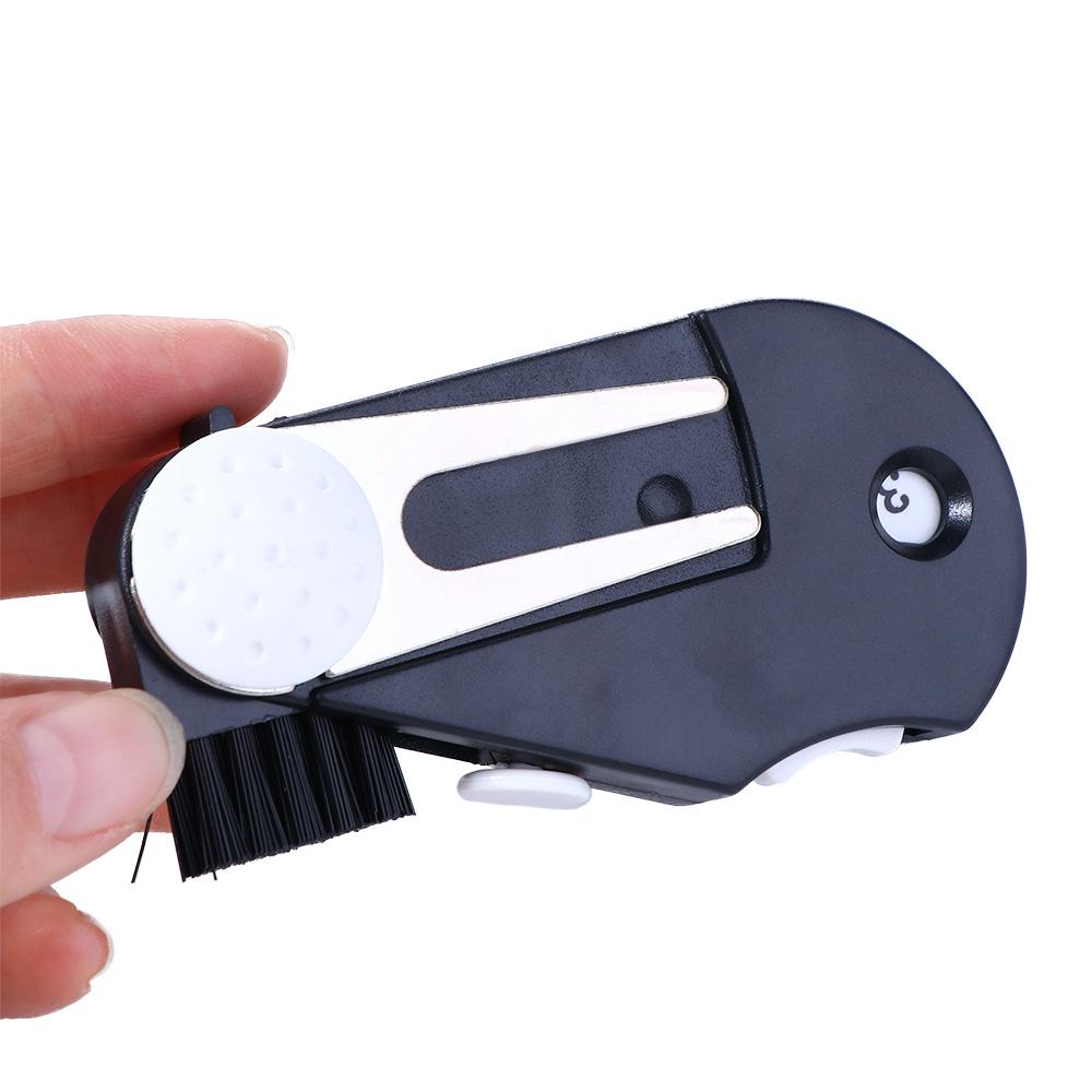Pitch Repairing with Brush Golf Pitch Accessories Score Counter Golf Divot Repair Tool Green Fork