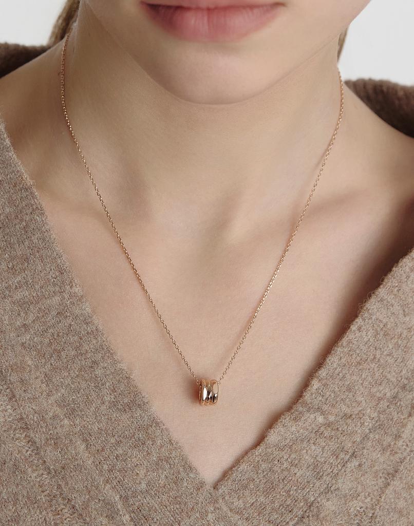 Hyeres Lor Triple Silver(P) Cutout Necklace S Hl3N61300P9450