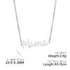 Collana con ciondolo a forma di lettera "Mama" per donna, in acciaio inossidabile, girocollo, alla moda, regalo per la festa della mamma.