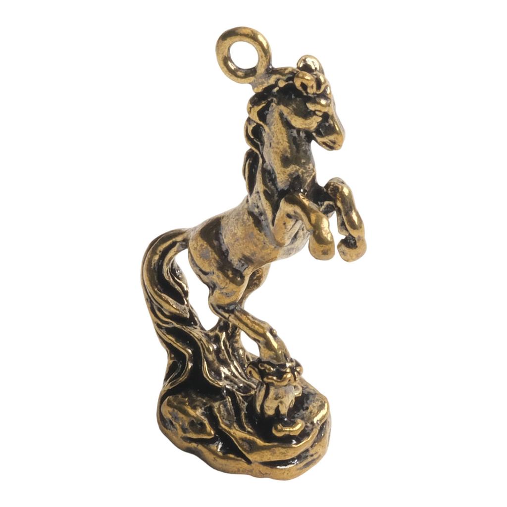 Copper Horse Figurines Small Cute Home Desktop Decor Keychain Horse Office Living Room Tea Table Sculpture 2026 Horse Statue