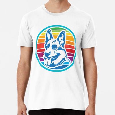 German Shepherd Gift Idea Retro Shepherd Sty S To 5XL Made In the AU/USA T-Shirt
