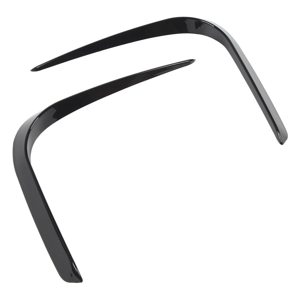 1 Pair Front Bumper Spoiler Bright Black Left Right Splitter Trim Fit For X5 G05 M Sport 2019 To