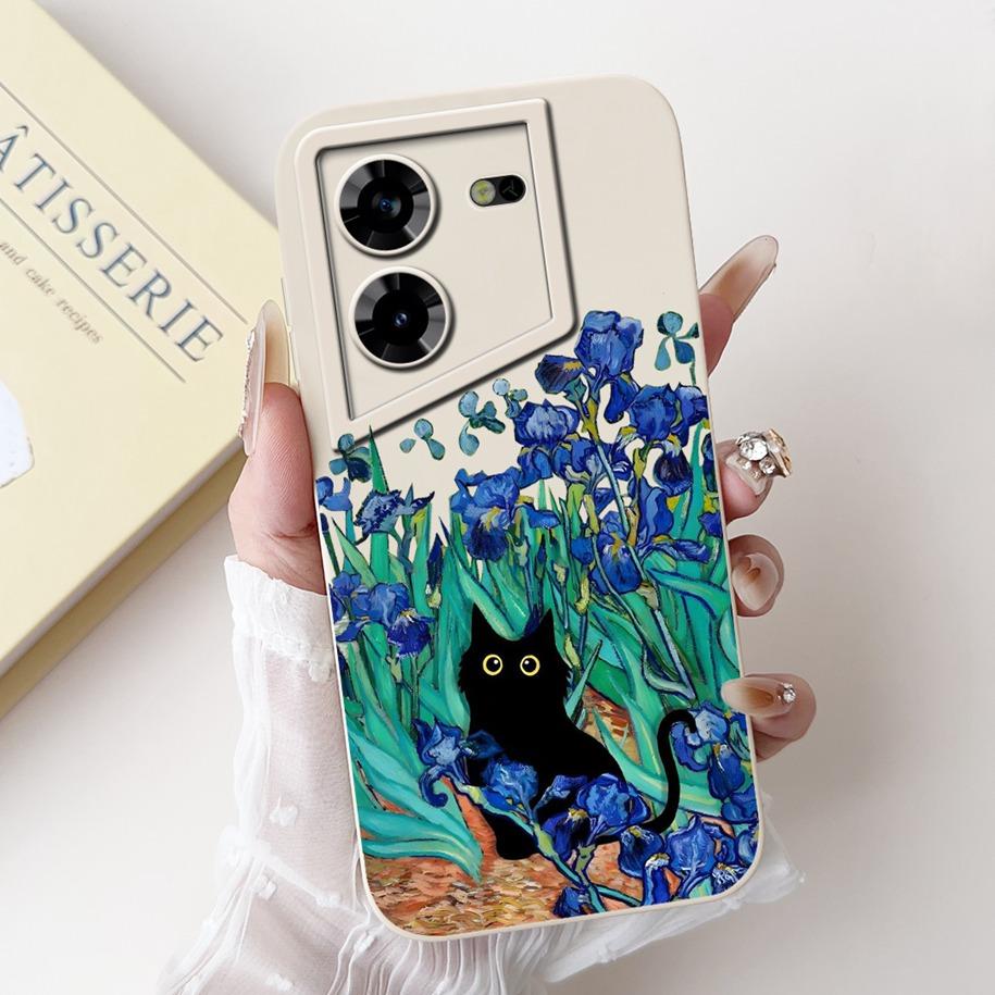 For Tecno Pova 5 Case Cute Cartoon Dinosaur Liquid Silicone Soft TPU Protective Back Cover For Tecno Pova 5 Pro Pova5 Case Funda