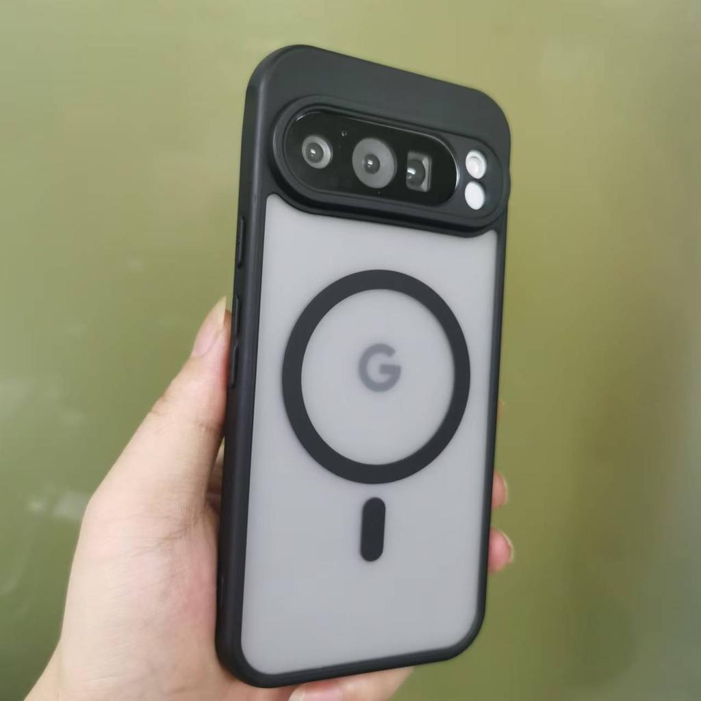 For Google 9A Magsafe Case Slim Matte Clear Wireless Charge Cover for Google Pixel 9 Pro XL 8A 7A 6A 8 7 6 Pro Armror Back Cover