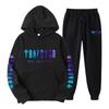 New Sports Sweater Set Men's Printed Casual Sweater Street Fashion Hoodie Sweatpants Men's