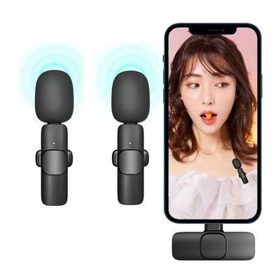 Audio Wireless Recording Mini Lavalier Mic For Iphone Android Live Streaming Gaming Microphone