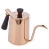 700ml Coffee Kettle 304 Stainless Steel Gooseneck Spout Coffee Drip Pot with Wooden Handle(  SpoutRose Gold )