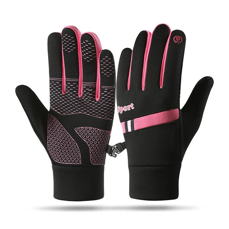 Warm Fleece Lined Gloves For Men And Women Outdoor Cycling Windproof Waterproof Touchscreen Skiing Gloves