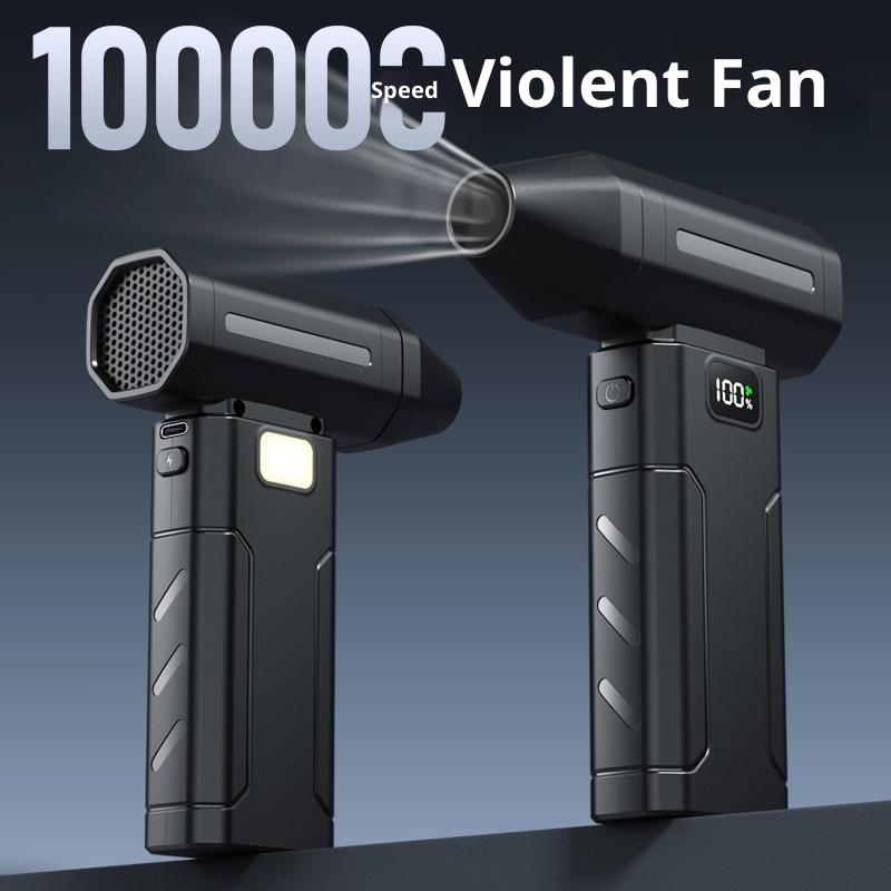 Ventilator Turbo Jet fără Perii X8 100000 Rpm Suflantă Electrică Puternică Aspirator Curățător de Praf Portabil Curățător de Praf Ventilator Violent