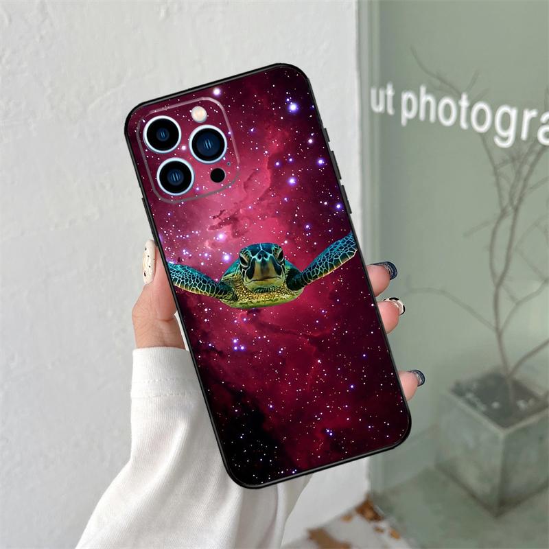 Cute Cartoon Turtles Silicone Soft Case For iPhone 17 Air 11 14 16 15 Pro Max 12 13 Mini 16 Plus 16e Back Cover