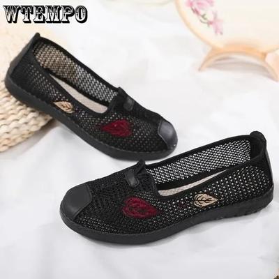 Breathable Casual Shoes Mesh Flat Breathable Sandals Women Summer Shoes