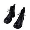 Thick-soled Martin Boots Women's New Autumn and Winter Short Boots Women's Small Men Show Height and Thin Boots