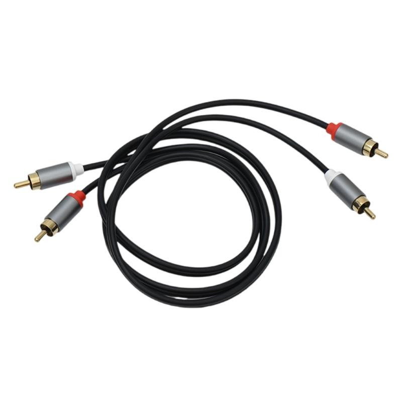 2RCA to 2RCA Cable Gold Plated 2RCA Male to 2RCA Male Stereos Sound Cable for Home Theater HDTV Gaming Consoles
